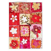 Happy Flowers Blank Card cards
