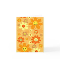 Happy Flowers Greeting Cards