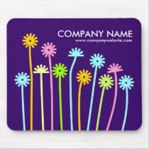 Happy Flowers (Dark Purple) Promotional mousepads