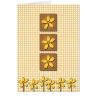 Happy Flowers Greeting Card