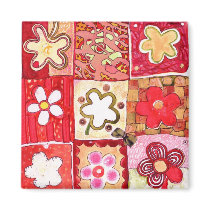 Happy Flowers Magnet magnets