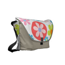 Happy flowers messanger bag