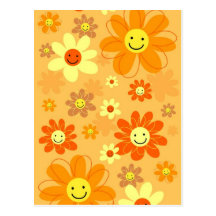 Happy Flowers Postcards