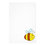 happy flying honeybee honey bee cartoon stationery