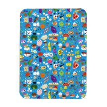 Happy Food Rectangular Magnet