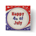 Happy Fourth of July buttons by dndartstudio Happy Fourth of July buttons
