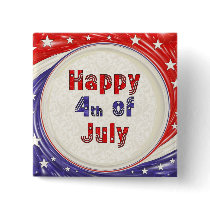 Happy Fourth of July buttons by dndartstudio Happy Fourth of July buttons