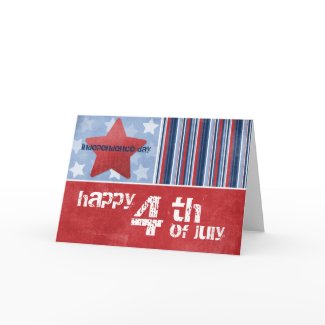 Happy Fourth of July Greeting Card card