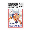 Happy Fourth Of July Independence Patriotic Stamps stamp