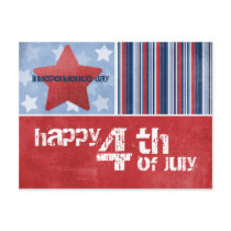 Happy Fourth of July Postcard