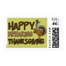 Happy Freaking Thanksgiving postage