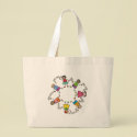 Happy Friends Around the World Custom Tote Bag by fat_fa_tin Happy Friends Around the World Custom Tote Bag