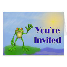 Happy Frog-Invite Cards