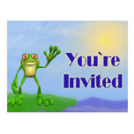 Happy Frog-Invite Postcard
