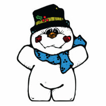 happy frost snowman photo sculptures