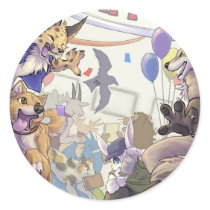 Happy furry con Sticker