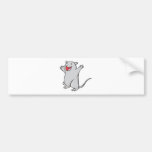 Happy Gerbil Cartoon Bumper Sticker