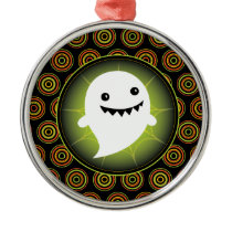 Happy Ghost Halloween ornaments