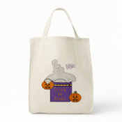 Happy Ghost Trick or Treat Bag