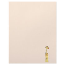 Happy Giraffe. Cartoon Customized Letterhead