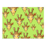 Happy Giraffes. Post Card