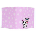 Happy Girl Cow Cartoon Bubble School Photo Binder