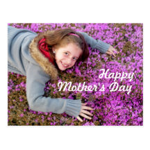 Happy girl for Mother's Day Post Cards