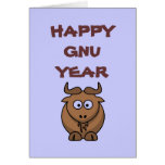 Happy Gnu Year Greeting Cards