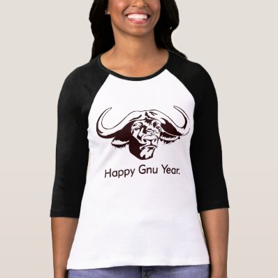 Happy Gnu Year T Shirts