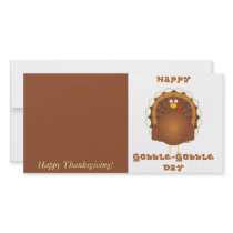 Happy Gobble-Gobble day Personalized Photo Card
