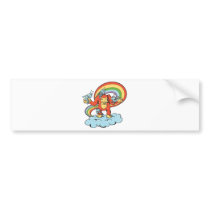 happy gorilla cartoon character vector bumper stickers