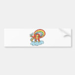 happy gorilla cartoon character vector bumper stickers