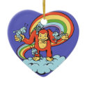 happy gorilla cartoon character vector