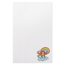 happy gorilla cartoon character vector stationery