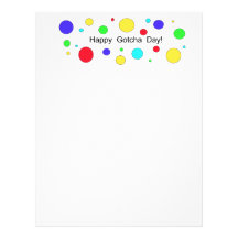 Happy Gotcha Day! Custom Letterhead