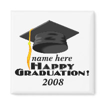 Happy Graduation-2008-customize it! magnets