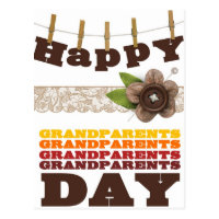 Happy grandparents day postcard