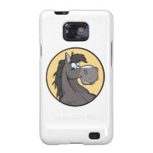 Happy Grey Horse Samsung Galaxy Cover