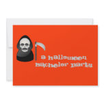 "Happy/Grim" - A Halloween Bachelor Party Personalized Announcements