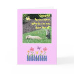 Happy Groundhog Birthday Grandma! Greeting Card