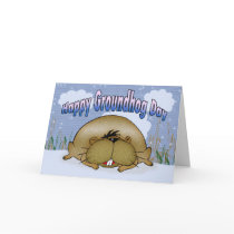Happy Groundhog Day Greeting Card