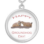 happy groundhog day kiss pendant