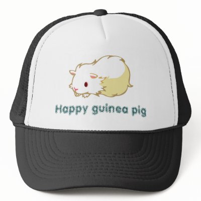 Happy guinea pig cap mesh hats by namurunamuru