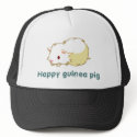 Happy guinea pig cap hats