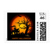 Happy Hallloween Postage