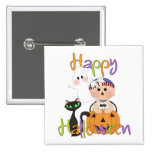 Happy Halloween Baby Friends Pinback Buttons