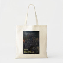 haloween, scarry, dark, demon, architecture, creature, destruction, cathedral, fire, flames, damage, devil, burn, fun, cool, awesome, scary, scared, halloween bags, bags, cool bags, Bag with custom graphic design