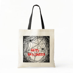 Happy Halloween Bag Spider Black bag