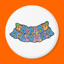 happy halloween banner magnets