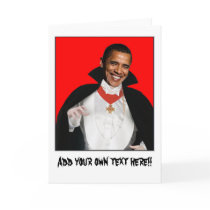 Happy Halloween Baracula Greeting Cards